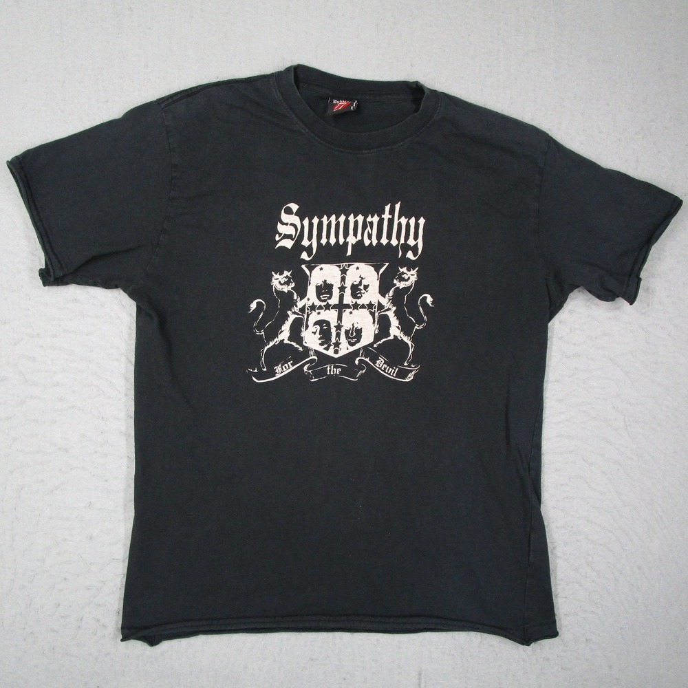 Buddhist Punk Rolling Stones Sympathy For The Devil 2002 Tour Shirt Men XL Black